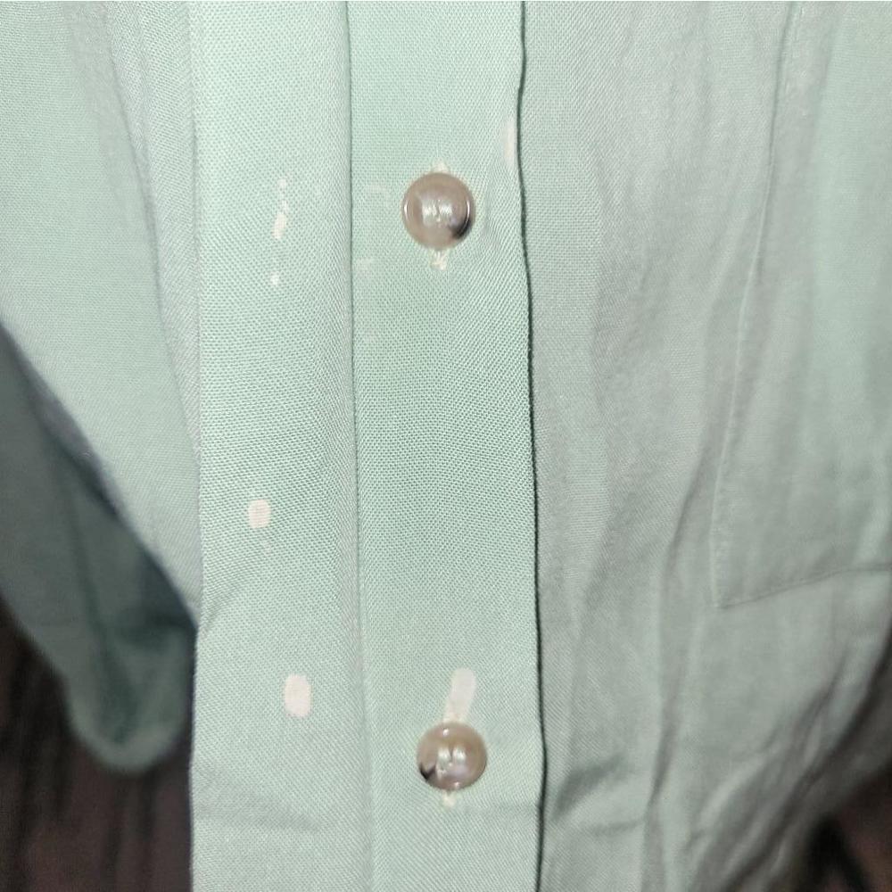Women's Anthropologie Maeve Green Button Down Shirt Size S - Picture 7 of 8